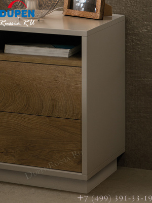 Тумба прикроватная DUPEN М-138 песочный/дуб. Фото