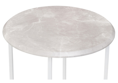Журнальный стол, Грейс мрамор серый / белый. Фото