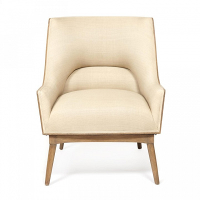 Кресло Secret de Maison BELLAVISTA ( mod. 20-37)  красное дерево/ткань хлопок, 76*85*94 см, Античный дуб/ткань бежевая, ткань FP 028. Фото №2