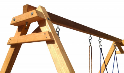 Качели детские Р911-28, коричневый. Фото