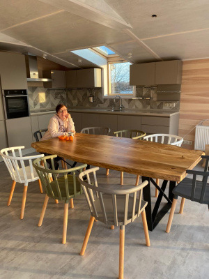 Стул Сен-Тропе черно-серый. Фото