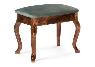 Банкетка Лусте орех / зеленая. Фото