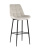 Стул барный Флекс велюр бежевый фото Стул барный Флекс велюр бежевый. Фото №2