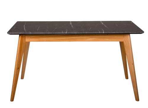 Стол Лунд раскладной 140-180 БУК-Мрамор Графит. Фото №6
