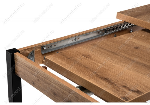 Стол деревянный Оригон дуб горный / черный матовый. Фото №8