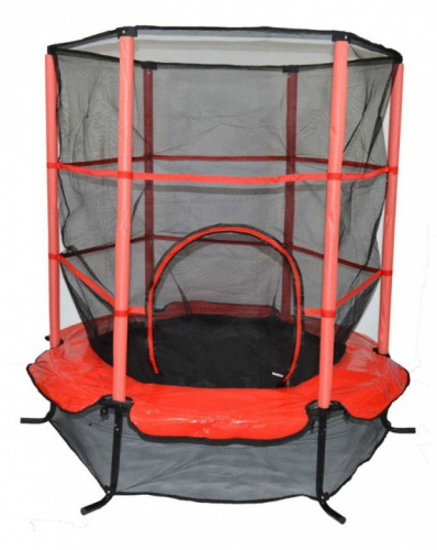 Батут AL-140 1400 мм, красный, черный. Фото №1