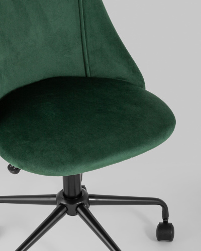 Кресло компьютерное Сиана велюр зеленый. Фото №9