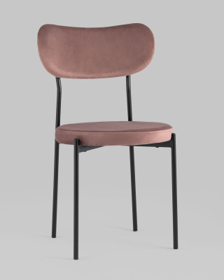 Стул Барбара велюр пыльно-розовый. Фото