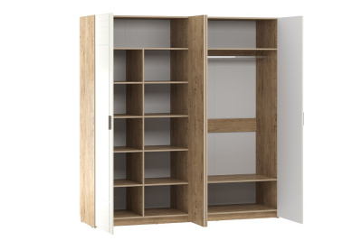 Шкаф комбинированный Livorno НМ 013.58 Софт Панакота, Дуб Бунратти. Фото №2