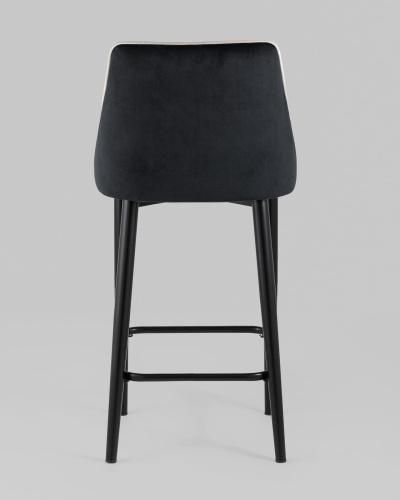 Стул полубарный Коби велюр черный. Фото №6