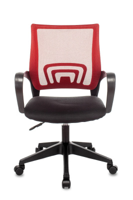 Кресло офисное TopChairs ST-Basic сетка/ткань красный фото Кресло офисное TopChairs ST-Basic сетка/ткань красный. Фото №5