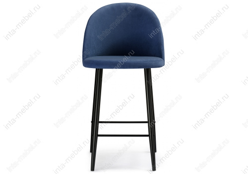 Барный стул Амизуре темно-синий / черный матовый. Фото №2