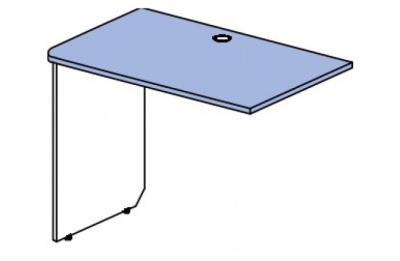 Стол приставной к тумбе Силуэт. Фото №2