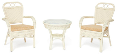 Комплект террасный Andrea TCH White. Фото №2