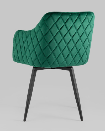 Стул Ника вращающийся велюр изумрудный. Фото №7