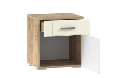 Тумба прикроватная Livorno НМ 013.62 Софт Панакота, Дуб Бунратти. Фото