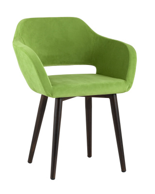 Стул с подлокотниками Саймон велюр травяной фото Стул с подлокотниками Саймон велюр травяной. Фото