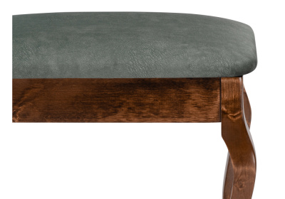 Банкетка Лусте орех / зеленая. Фото