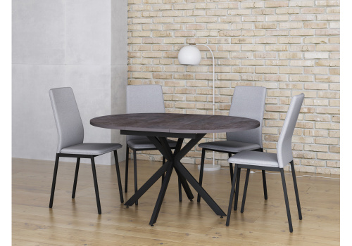 Стол деревянный Сурео 2 камень темный / черный. Фото №5