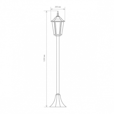 Наземный высокий светильник Elektrostandard GL 1014 a035746. Фото №2