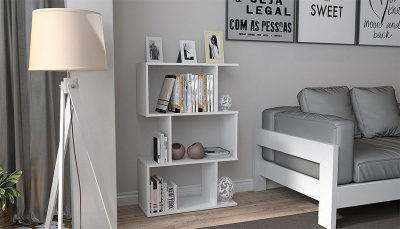 Стеллаж Polini Home Smart, белый. Фото