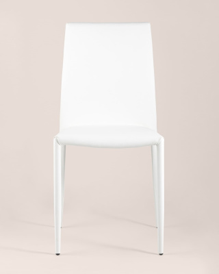 Стул ABNER экокожа белый фото Стул ABNER экокожа белый. Фото №5