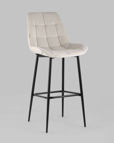 Стул барный Флекс велюр бежевый. Фото №3