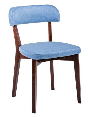Стул Франк Блю-Лазур/Темный орех. Фото №2
