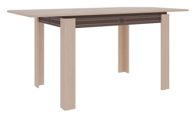 Гермес 1 Стол обеденный Дуб млечный/венге. Фото