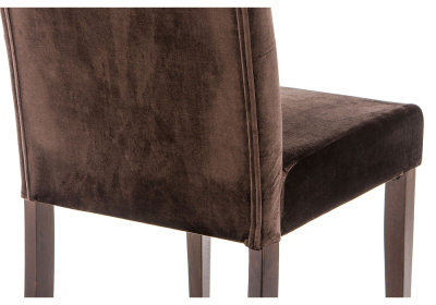 Стул деревянный Menson dark walnut / fabric brown. Фото
