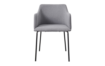 Стул C-961 серый/матовый черный. Фото №3