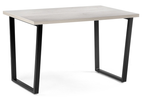 Стол деревянный Лота Лофт 120 25 мм юта / матовый черный. Фото №1