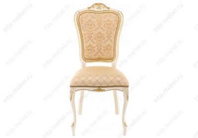 Стул деревянный Руджеро патина золото / бежевый комби. Фото №2