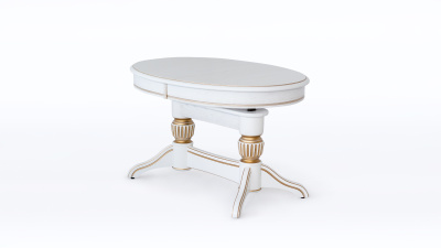 Стол Лира 11 (трансформер) с патиной (резная нога). Фото